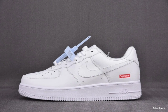White Nike 1 Supreme CU9225-100 Air Force Low 0810